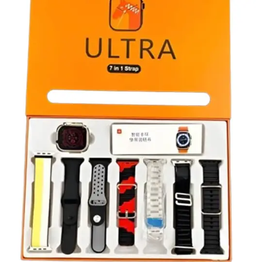 Ultra Smart Watch With 7 Straps (Clone Copy)